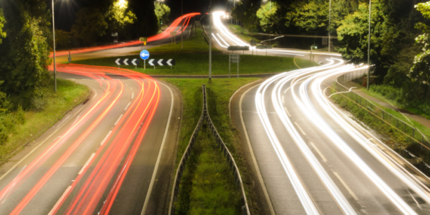 Roundabouts At Night