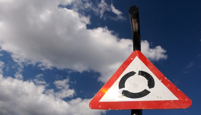 Roundabouts Road Sign