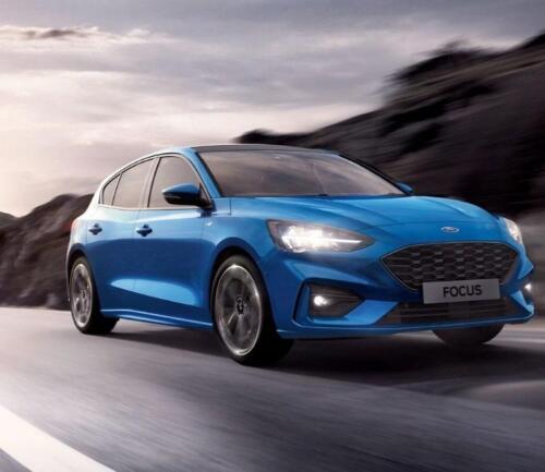 Ford Focus, Blue, Nearside-min