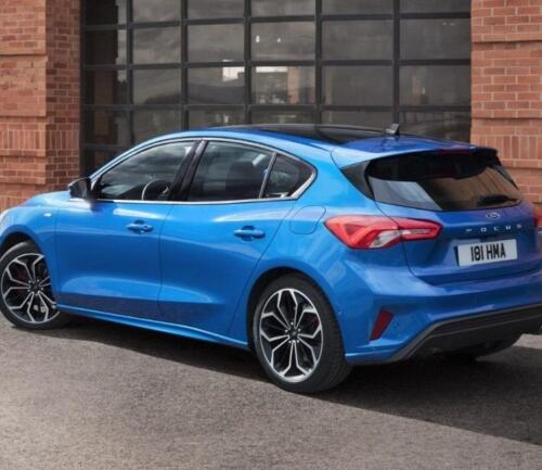 Ford Focus, Blue, Rear Side-min